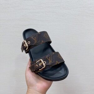 LV Louis Vuitton Monogram Brown Sandals women’s
